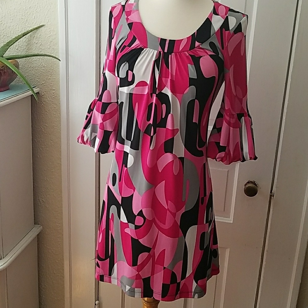 90s/Y2k Geoprint Dress
